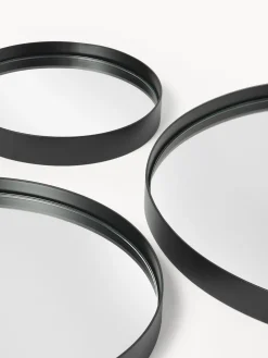 Jarrones|Espejos De Pared></noscript>Westwing Collection Set de espejos de pared redondos Lacie, 3 uds. Negro