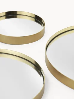 Outlet Set de espejos de pared redondos Lacie, 3 uds. Jarrones|Espejos De Pared