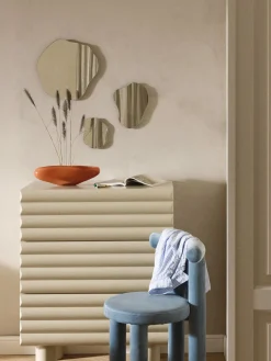 Jarrones|Espejos De Pared>Westwing Collection Set de espejos de pared sin marco Lia, 3 uds.