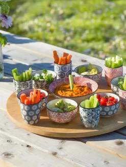 New Set de fuente de servir con cuencos Delirio, 14 pzas. Cuencos Aperitivos|Menaje De Mesa