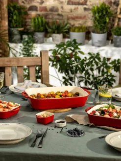 Bandejas Para Horno|Bandejas Para Horno>Staub Set de fuentes horno Ceramic, 3 uds. Blanco Off White, rojo