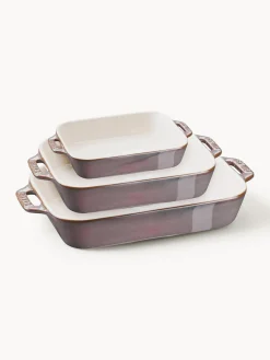 Bandejas Para Horno|Bandejas Para Horno>Staub Set de fuentes horno Ceramic, 3 uds. Blanco Off White, gris pardo