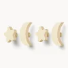 Sale Set de ganchos de pared de madera de haya Sky, 4 uds. Niños Colgadores Y Estantes De Pared|Decoración Infantil