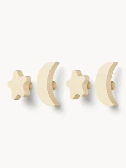 Sale Set de ganchos de pared de madera de haya Sky, 4 uds. Niños Colgadores Y Estantes De Pared|Decoración Infantil