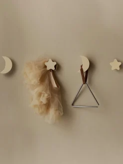 Sale Set de ganchos de pared de madera de haya Sky, 4 uds. Niños Colgadores Y Estantes De Pared|Decoración Infantil