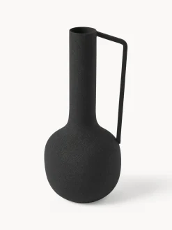 Jarrones|Jarrones>POLSPOTTEN Set de jarrones artesanales Roman, 4 uds. Negro