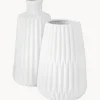Outlet Set de jarrones de porcena con relieve Esko, 2 uds. Jarrones|Jarrones