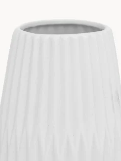 Outlet Set de jarrones de porcena con relieve Esko, 2 uds. Jarrones|Jarrones