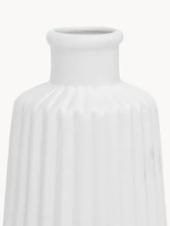 Outlet Set de jarrones de porcena con relieve Esko, 2 uds. Jarrones|Jarrones