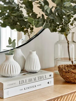 Jarrones|Jarrones>Westwing Collection Set de jarrones pequeños de porcelana Palo, 3 uds.