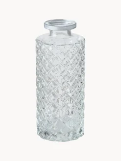 Jarrones|Jarrones></noscript> Set de jarrones pequeños de vidrio Adore, 3 uds. Transparente, plateado