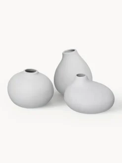 Outlet Set de jarrones pequeños de porcelana Nona, 3 uds. Jarrones|Jarrones