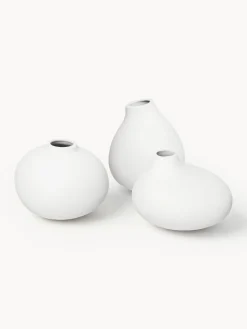 Discount Set de jarrones pequeños de porcelana Nona, 3 uds. Jarrones|Jarrones
