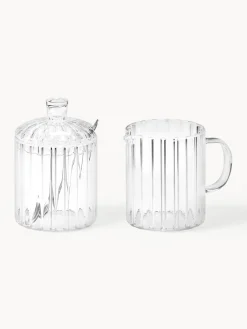 Azucareros Y Lecheras|Vajillas Completas>Andrea House Set de lechera y azucarera Brilia, 3 pzas.