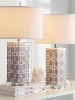 Lámparas De Mesa|Lámparas De Techo></noscript>Safavieh Set de lámparas de mesa LED Reagan, 2 uds.