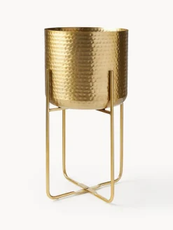 Maceteros|Jarrones>Westwing Collection Set de macetero de metal martillado Nives, 2 uds.