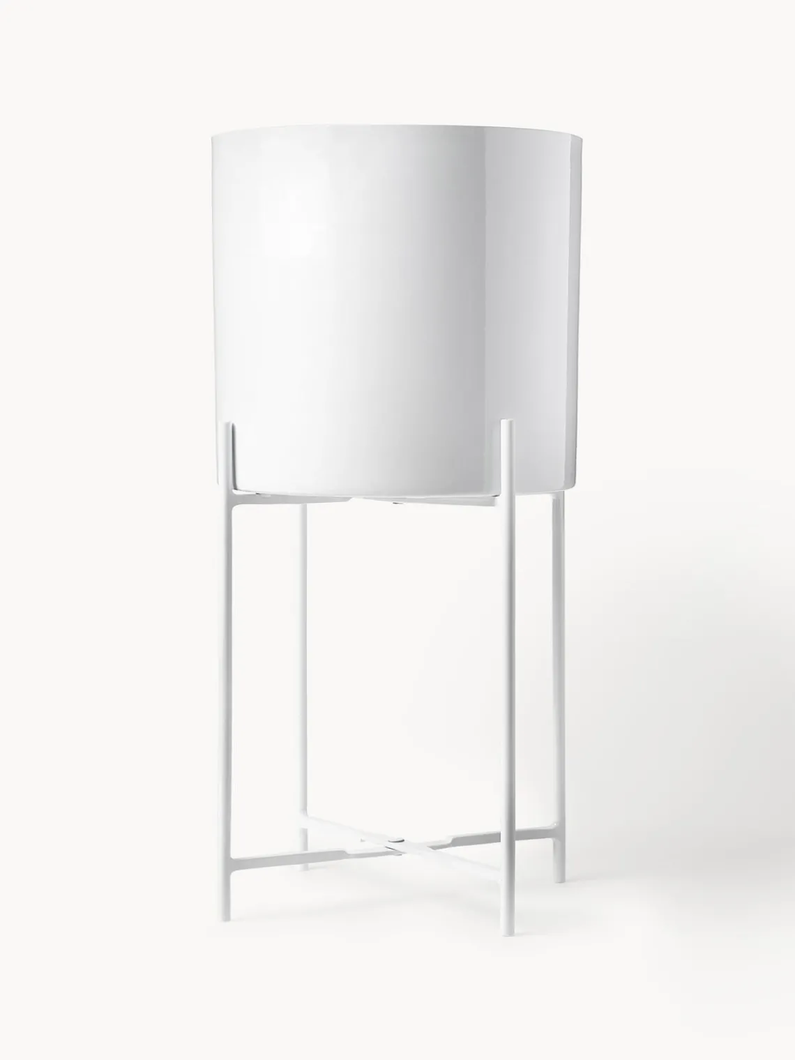 Maceteros|Jarrones>Westwing Collection Set de maceteros de metal Mina, 2 uds. Blanco