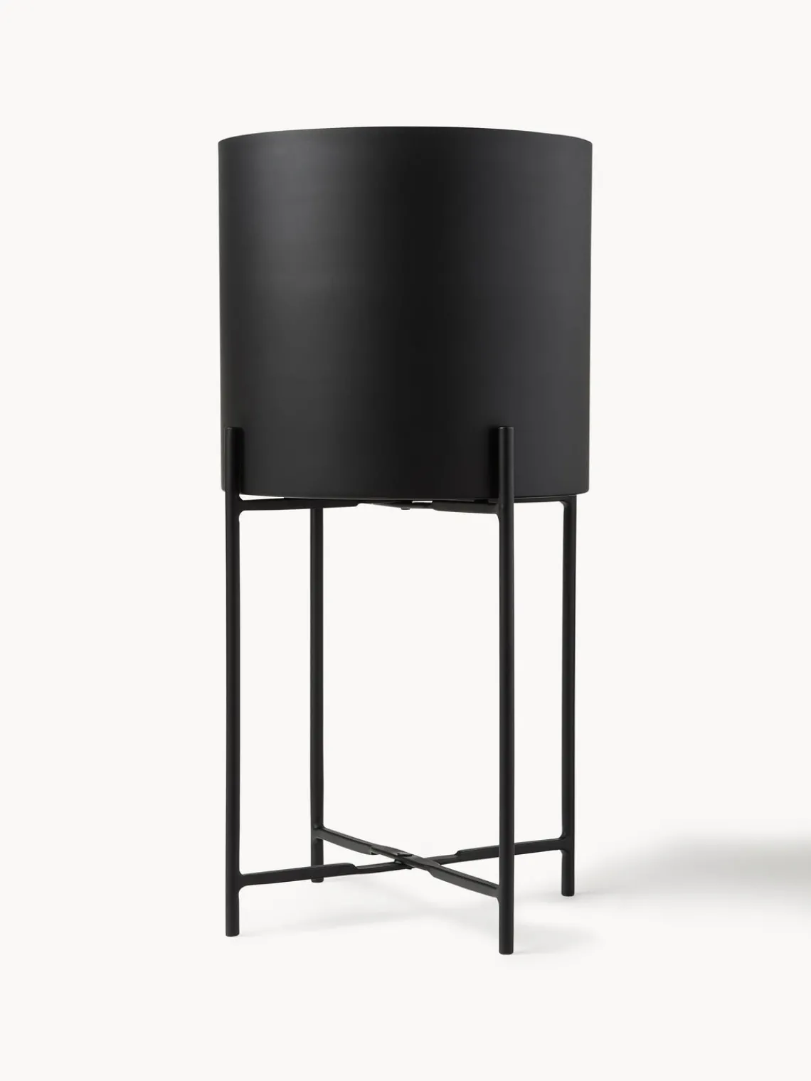 Maceteros|Jarrones>Westwing Collection Set de maceteros de metal Mina, 2 uds. Negro