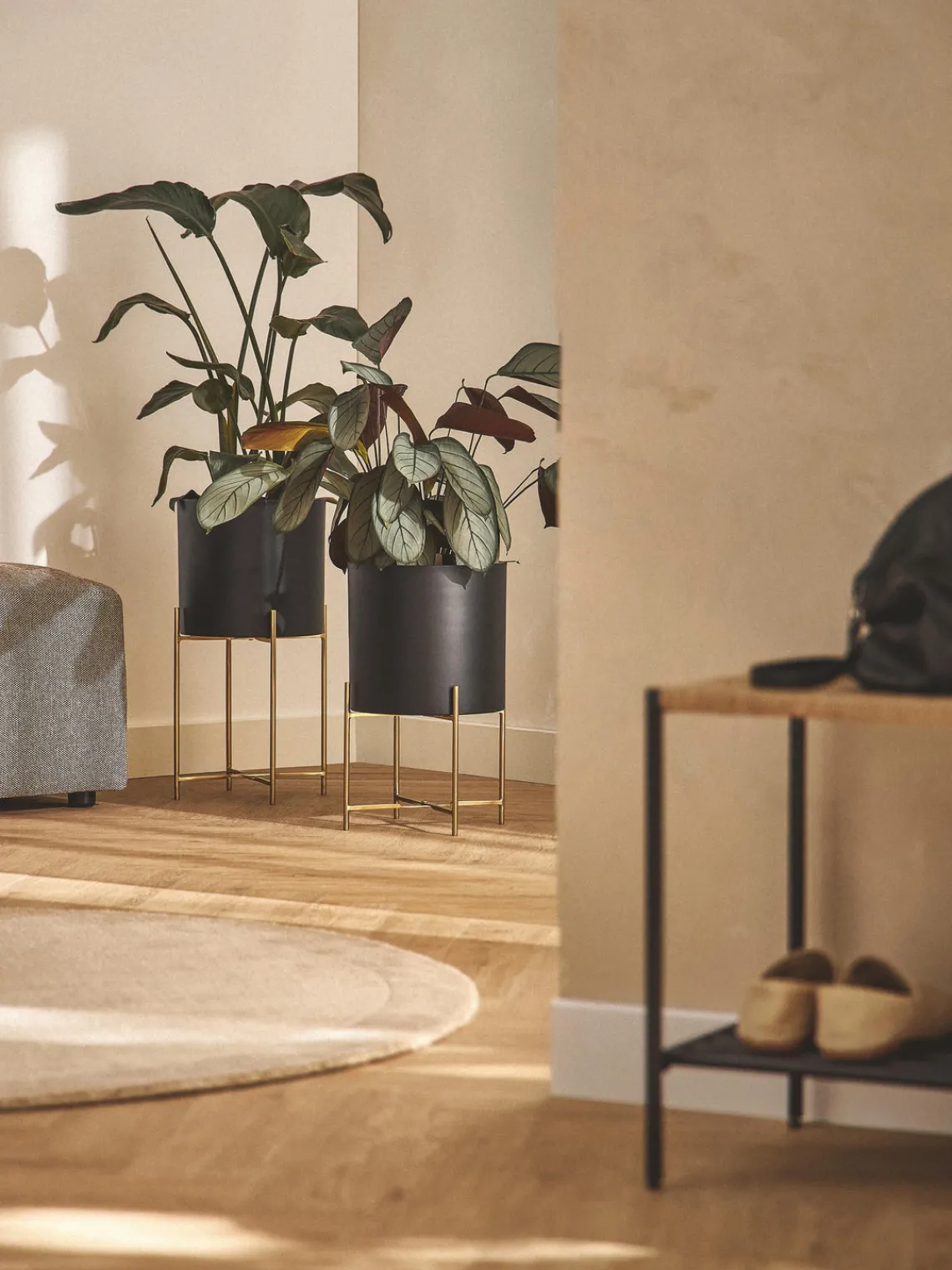 Clearance Set de maceteros de metal Mina, 2 uds. Maceteros|Jarrones