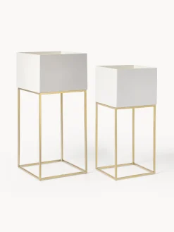 Maceteros|Jarrones>Westwing Collection Set de maceteros de metal Palesa, 2 uds.