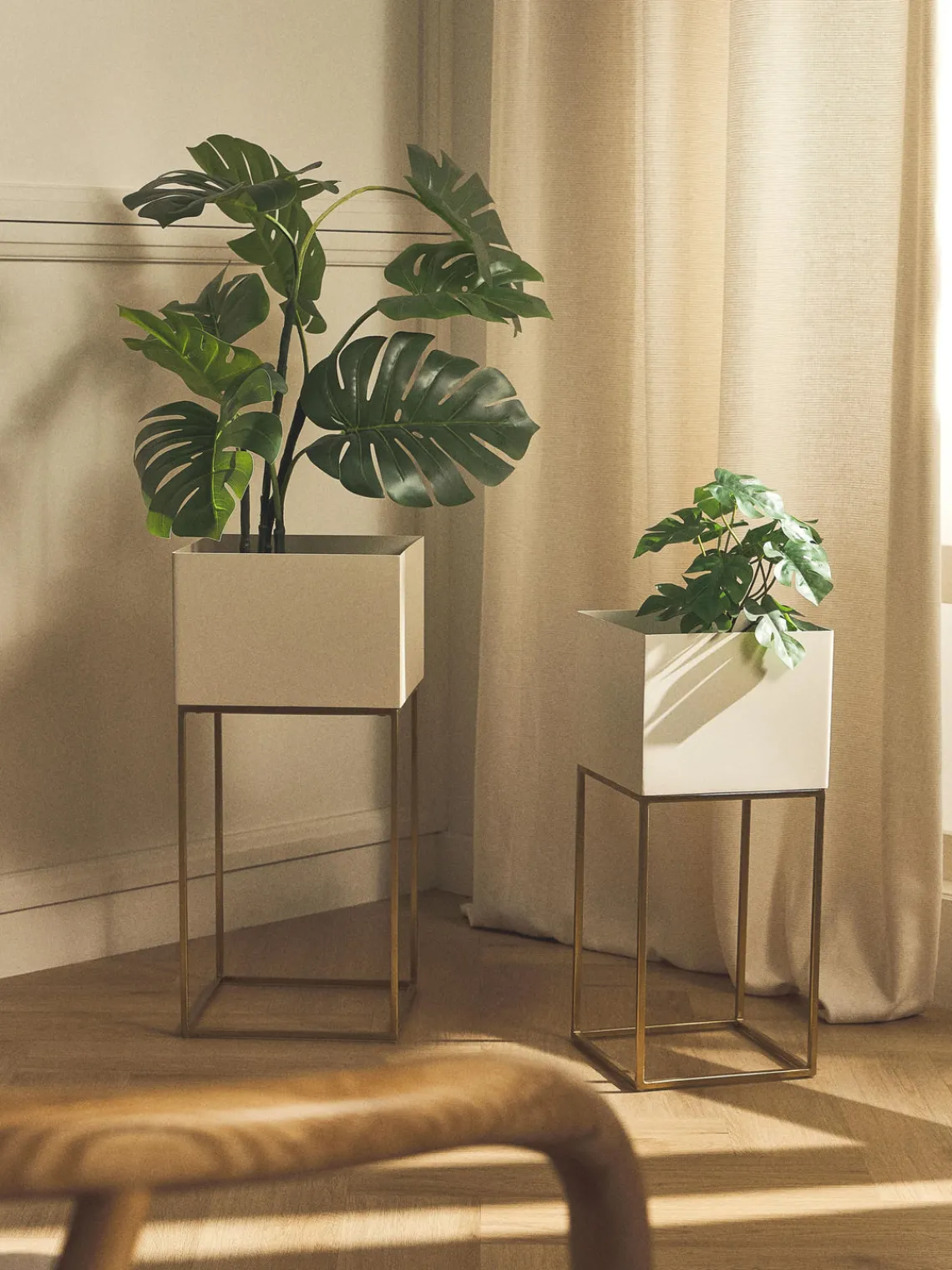 Maceteros|Jarrones>Westwing Collection Set de maceteros de metal Palesa, 2 uds.