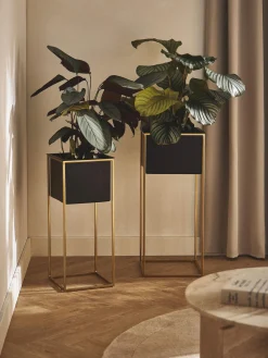 Outlet Set de maceteros de metal Leilani, 2 uds. Maceteros|Jarrones