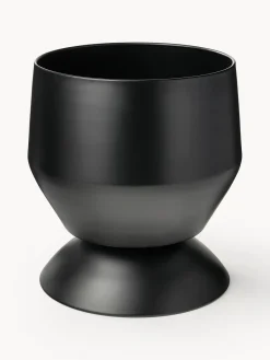 Maceteros|Jarrones>Westwing Collection Set de maceteros de metal Renya (2 uds.) Negro, gris oscuro