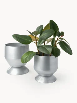 New Set de maceteros de metal Renya (2 uds.) Maceteros|Jarrones