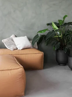 Maceteros|Jarrones>House Doctor Set de maceteros grandes de metal Vig, 2 uds. Gris antracita