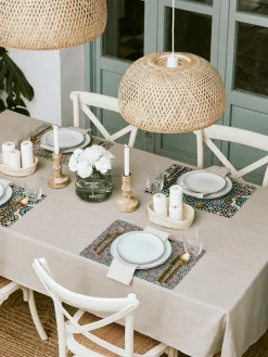 Hot Set de manteles individuales doble cara de plástico Marrakesch, 6 pzas. Manteles Individuales|Vajillas Completas