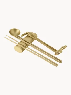 Velas Decorativas|Jarrones>Audo Copenhagen Set de mantenimiento de velas Clip, 4 pzas. Latón