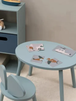 Decoración Infantil|Mesas Y Sillas Infantiles></noscript>Nofred Set de mesa infantil con silla Mouse, 2 pzas. Verde salvia