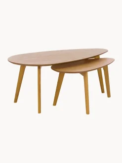 Outlet Set de mesas de centro de roble Bloom, 2 uds. Mesas De Centro|Mesas De Centro