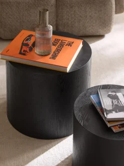 Outlet Set de mesas de centro de madera Dan, 2 uds. Mesas De Centro|Mesas De Centro