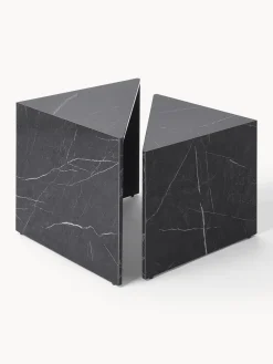 New Set de mesas de centro en look mármol Vilma, 2 uds. Mesas De Centro|Mesas De Centro