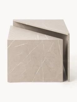 Best Set de mesas de centro en look mármol Vilma, 2 uds. Mesas De Centro|Mesas De Centro