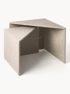 Best Set de mesas de centro en look mármol Vilma, 2 uds. Mesas De Centro|Mesas De Centro