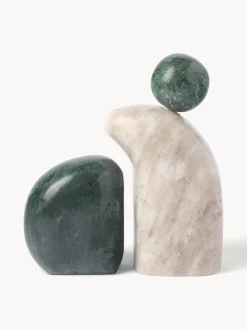 New Set de piezas decorativas de mármol Nati, 2 pzas. Figuras Decorativas|Jarrones