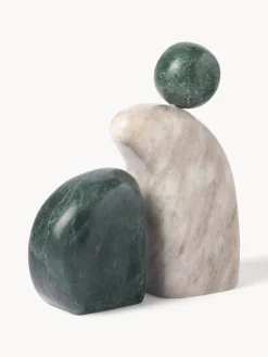 New Set de piezas decorativas de mármol Nati, 2 pzas. Figuras Decorativas|Jarrones