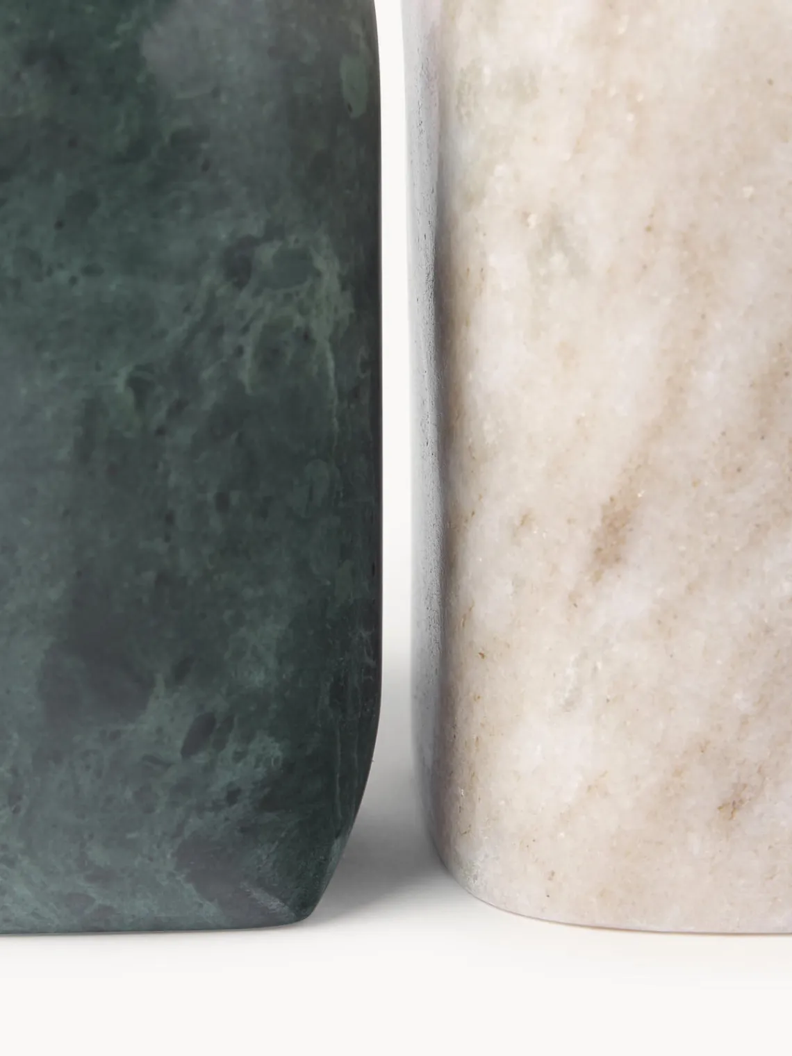 New Set de piezas decorativas de mármol Nati, 2 pzas. Figuras Decorativas|Jarrones