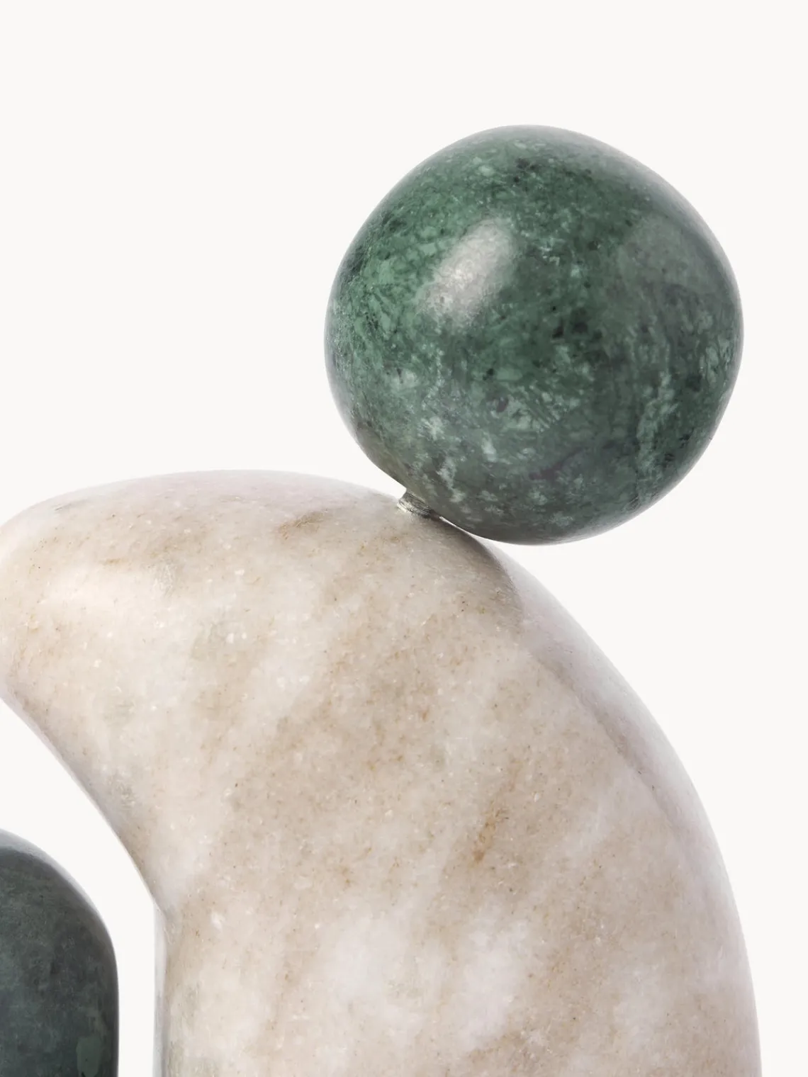 New Set de piezas decorativas de mármol Nati, 2 pzas. Figuras Decorativas|Jarrones