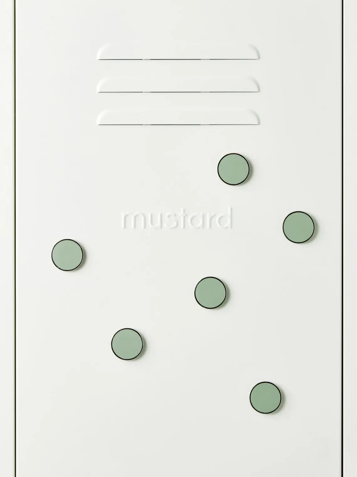 Material De Oficina|Material De Oficina>Mustard Made Set de pines magnéticos The Buttons, 6 uds. Verde salvia, plateado