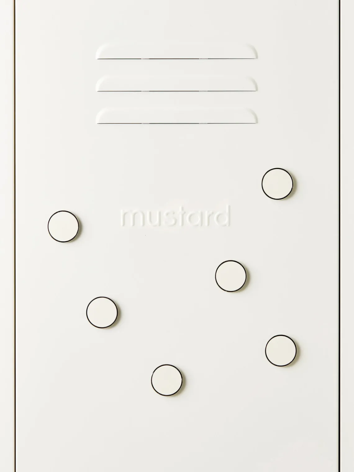 Material De Oficina|Material De Oficina>Mustard Made Set de pines magnéticos The Buttons (6 uds.) Blanco Off White, plateado