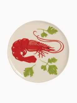 Hot Set de platos de dolomita pintado a mano De La Mer, 4 uds. Vajillas Completas|Platos De Postre