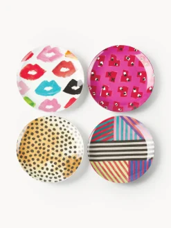 Discount Set de platos postre de porcelana de diseño Carol, 4 uds. Platos De Postre|Vajillas Completas