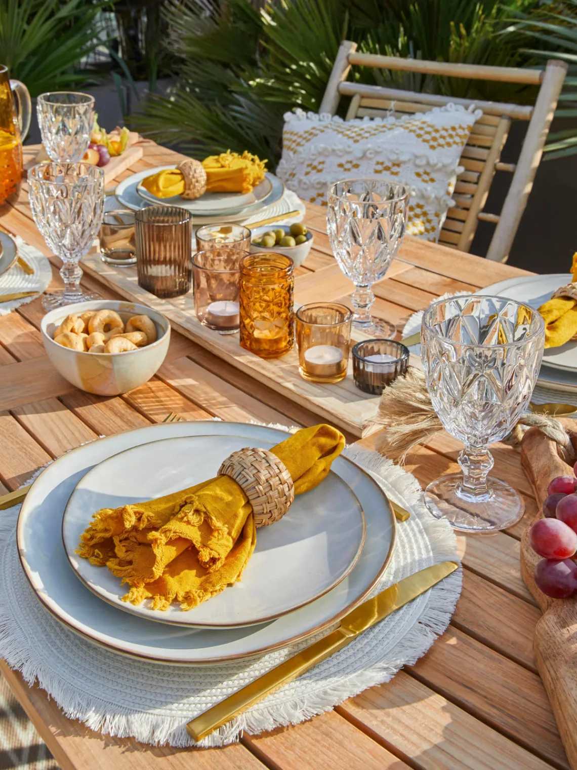 Farolillos|Jarrones>Bloomingville Set de portavelas de vidrio Wessel, 10 pzas.