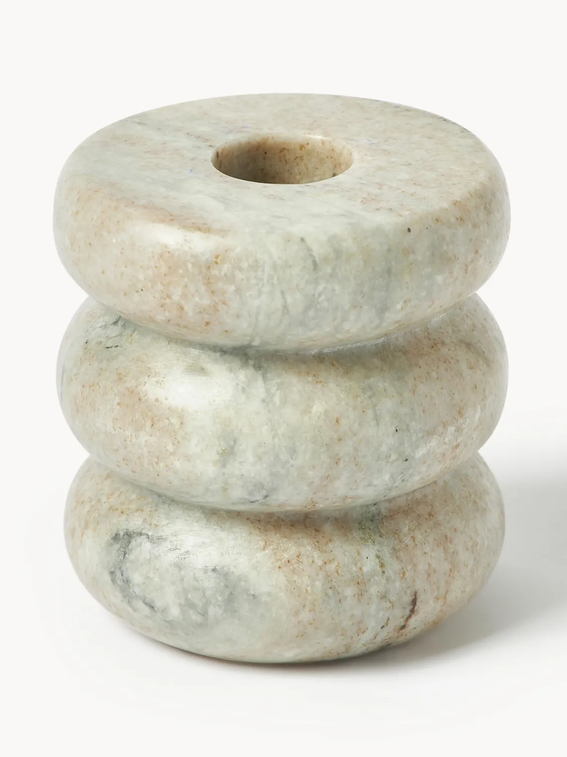 Set de portavelas y candelabros 2en1 de mármol Orta, 2 uds. Jarrones|Portavelas