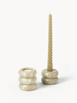 Set de portavelas y candelabros 2en1 de mármol Orta, 2 uds. Jarrones|Portavelas