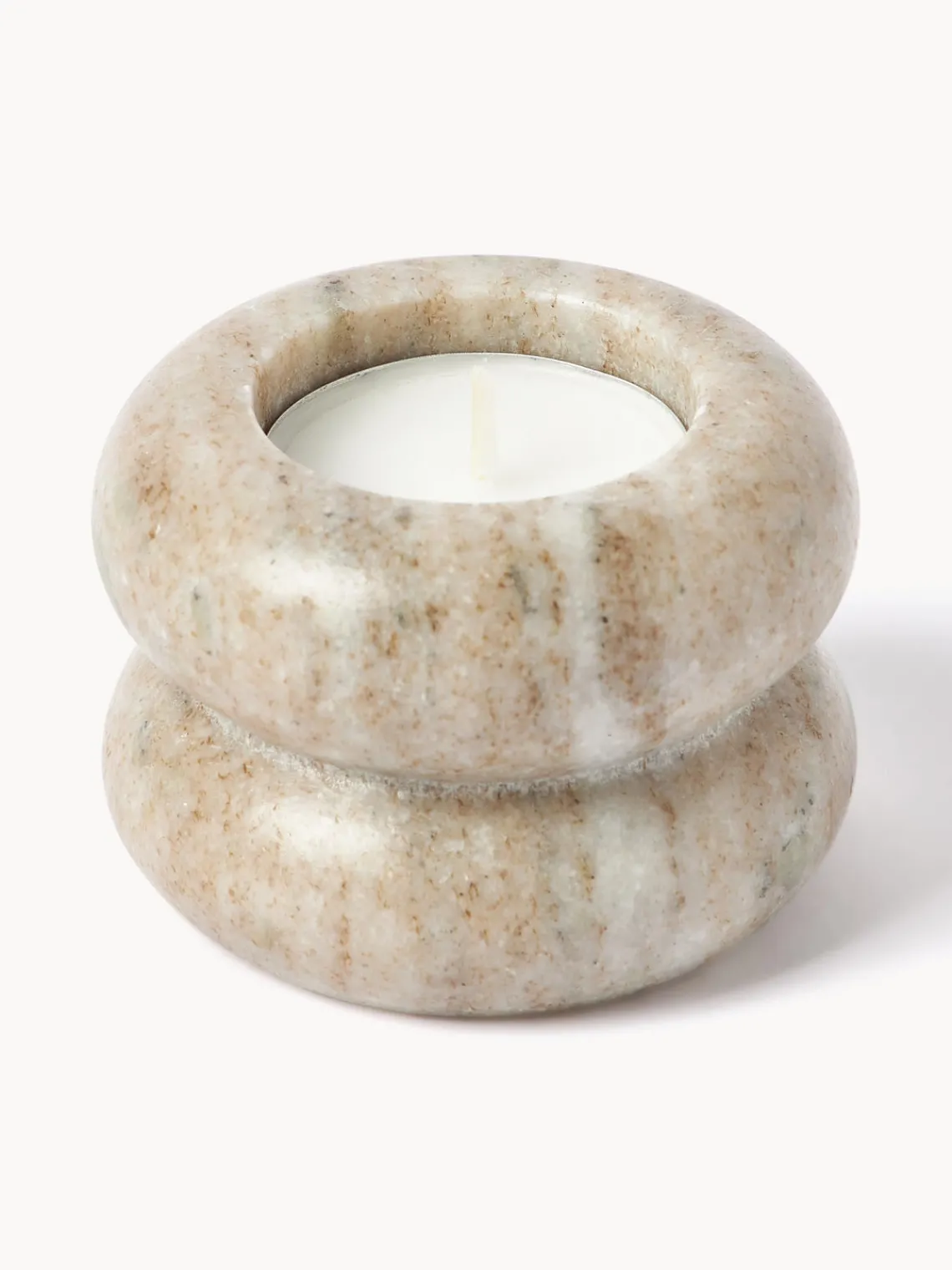 Set de portavelas y candelabros 2en1 de mármol Orta, 2 uds. Jarrones|Portavelas