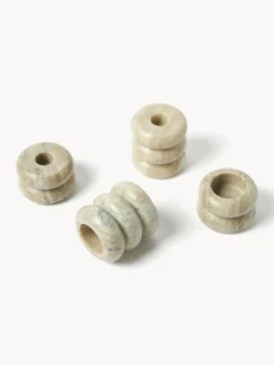 Set de portavelas y candelabros 2en1 de mármol Orta, 2 uds. Jarrones|Portavelas